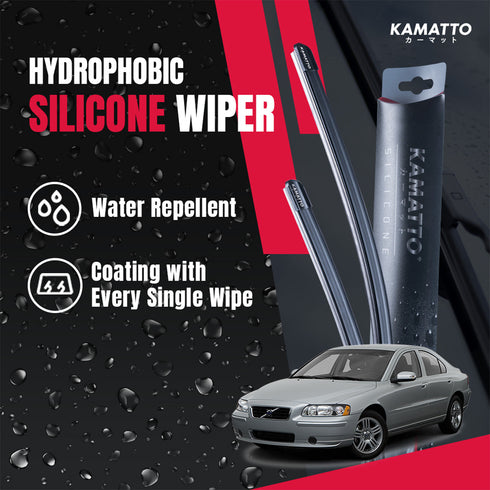 Kamatto Wiper Volvo S60 (2000-2009) Hydrophobic Silicone Water Repelling Coating